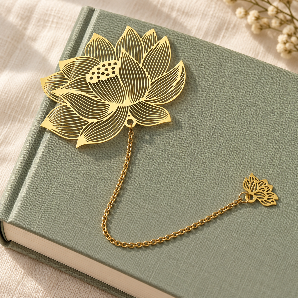 4 Pack Floral Chain Bookmarks