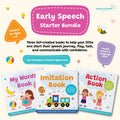 Early Speech Starter Bundle - 3 Interactive Books Series for Toddlers
