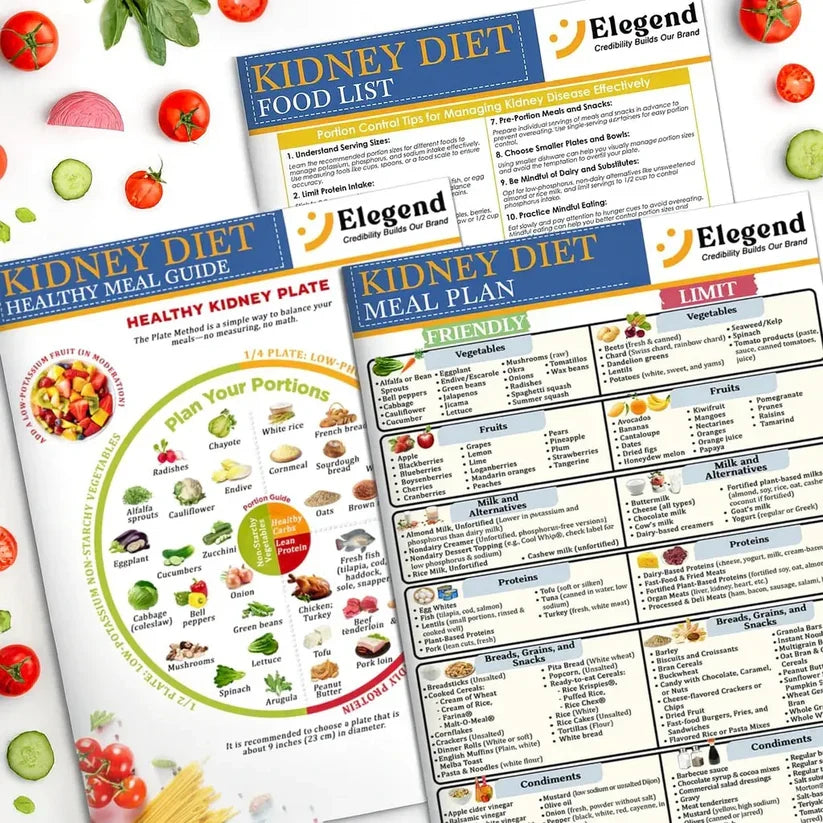 The Kidney-Friendly Food Guide - Simple Meal Charts, Grocery Lists & Easy Recipes
